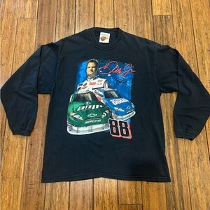 Vintage Dale Jr. Graphic Black Long Sleeve Shirt